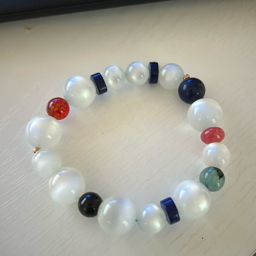 Beaded Moonglow Bracelet.